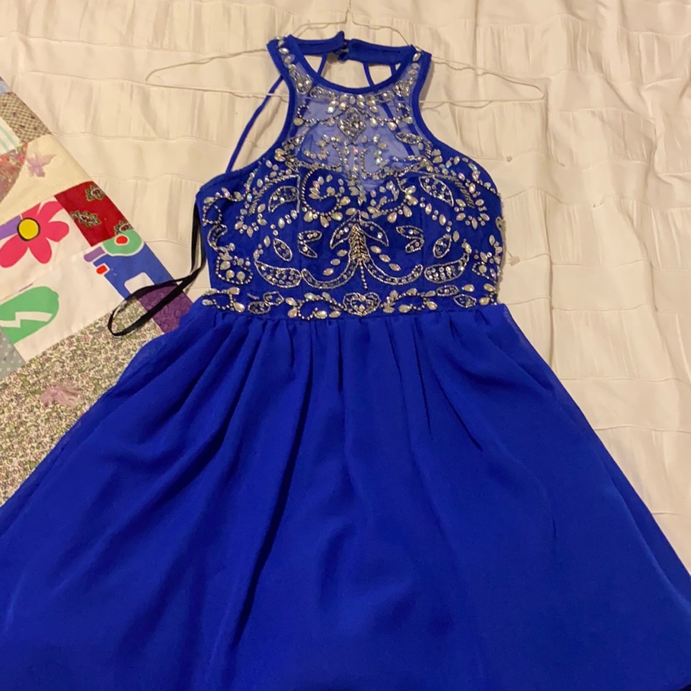royal blue formal dress